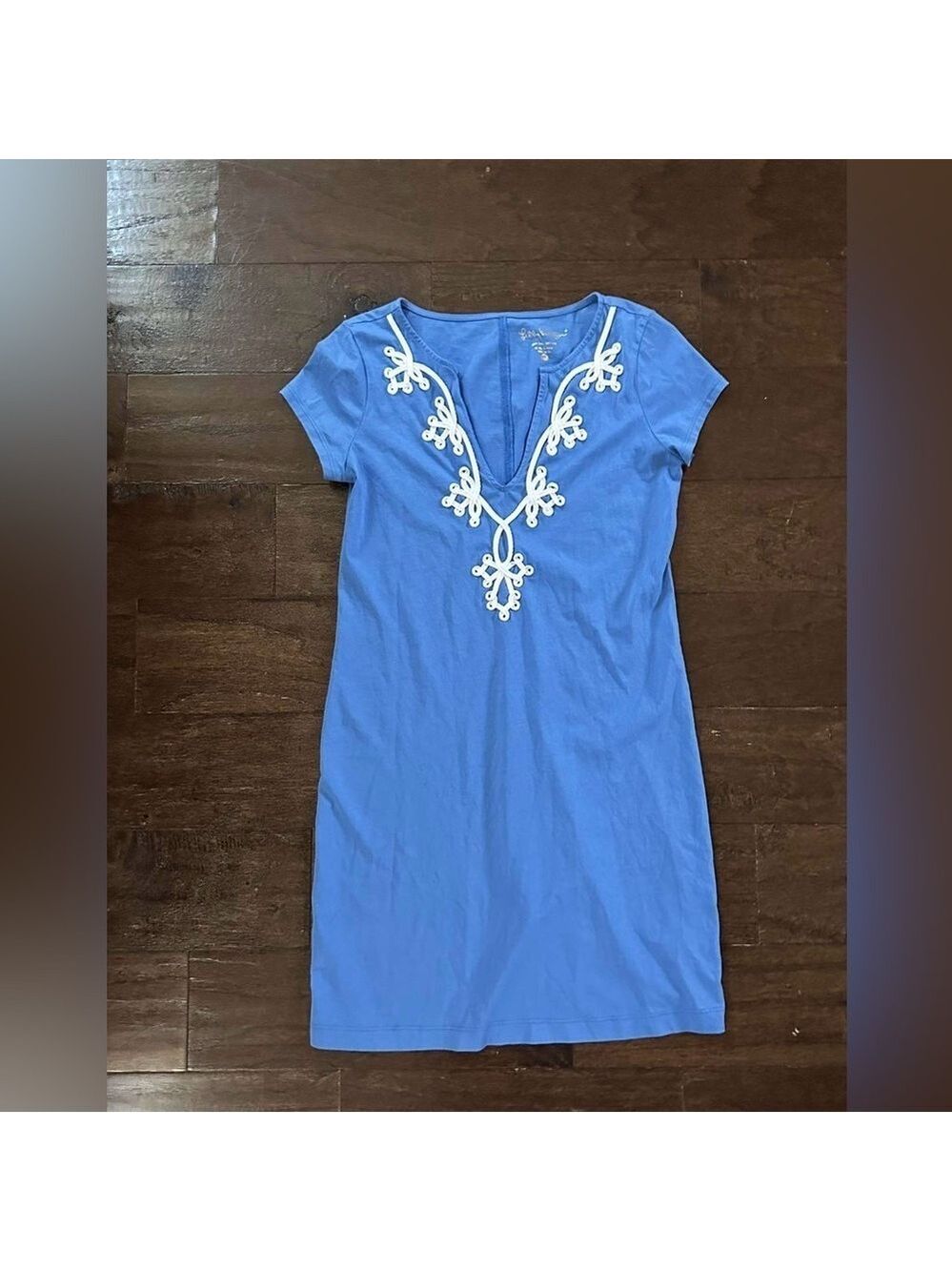 Lilly Pulitzer-Brewster Dress-Blue-size XS-EUC - Picture 2 of 11